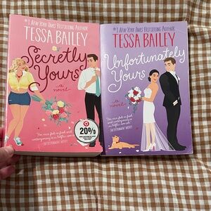 Tessa Bailey Romance Novel Set - Secretly Yours & Unfortunately Yours